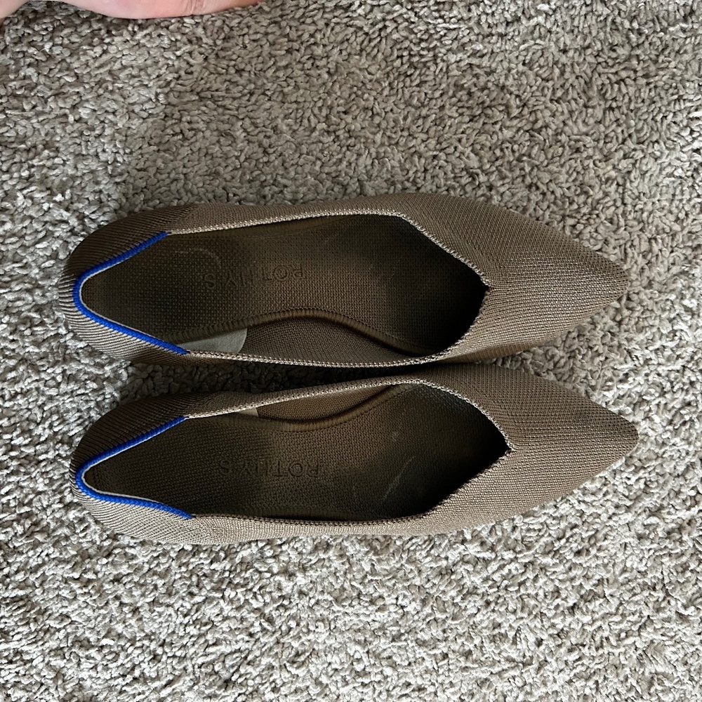 Rothy’s ballerina flats with pointed toe